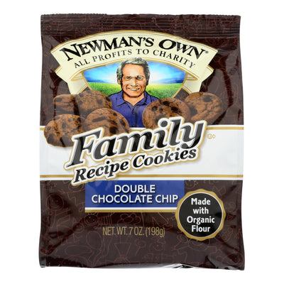 Newman's Own Organics Double Chocolate Chip Cookies - Organic - Case Of 6 - 7 Oz. - Orca Market