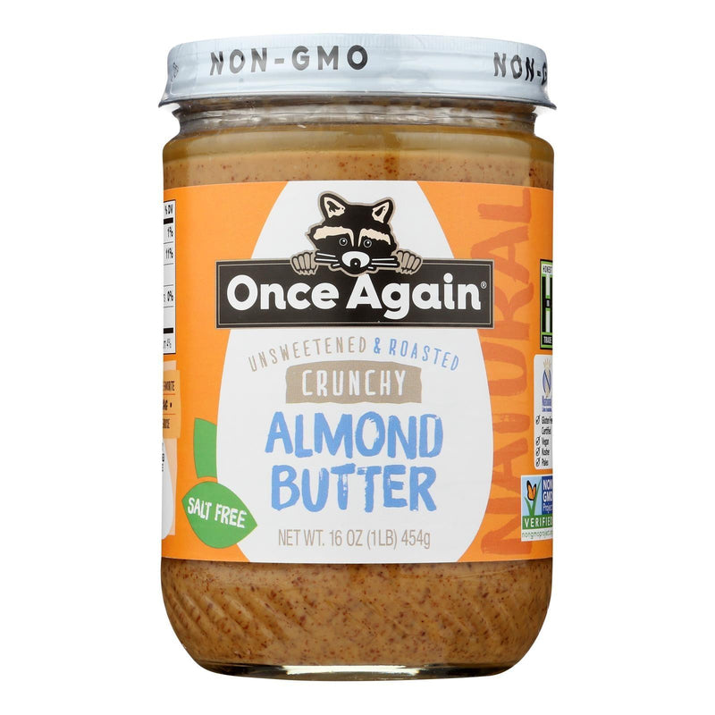 Once Again - Almond Butter Crunch Ns - Case Of 6-16 Oz - Orca Market