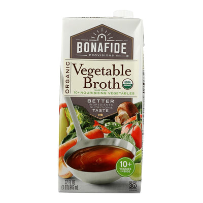 Bonafide Provisions - Broth Vegetable - Case Of 6-32 Oz - Orca Market