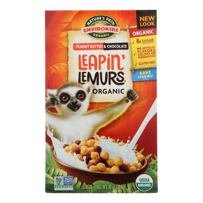 Envirokidz - Leapin' Lemurs Cereal - Peanut Butter And Chocolate - Case Of 12 - 10 Oz. - Orca Market