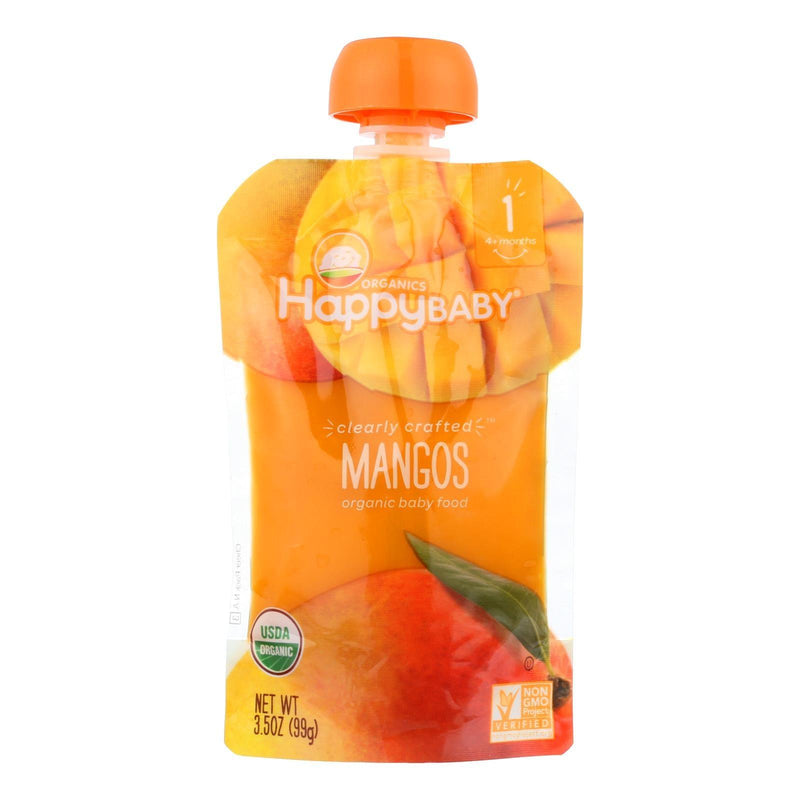 Happy Baby Clearly Crafted Mango - Case Of 16 - 3.5 Oz. - Orca Market