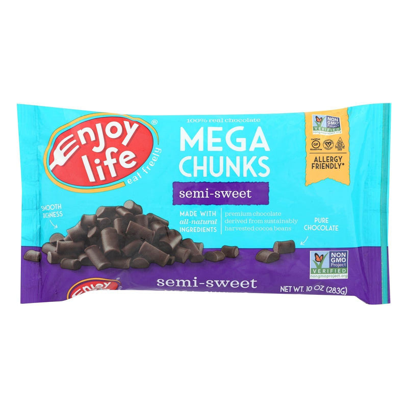 Enjoy Life - Baking Chocolate - Mega Chunks - Semi-sweet - 10 Oz - Case Of 12 - Orca Market