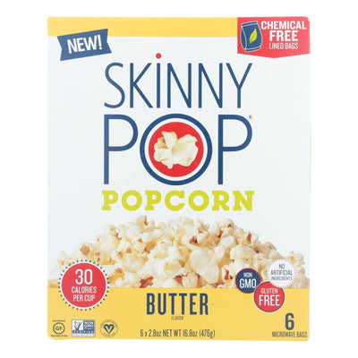 Skinnypop Popcorn - Popcorn Micro Butter - Case Of 6 - 6/2.8 Oz - Orca Market