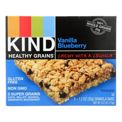 Kind Bar - Granola - Healthy Grains - Vanilla Blueberry - 1.2 Oz - 5 Count - Case Of 8 - Orca Market