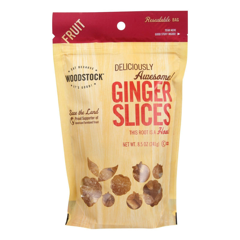 Woodstock Ginger Slices - Case Of 8 - 8.5 Oz - Orca Market