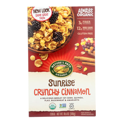 Nature's Path Organic Sunrise Cereal - Crunchy Cinnamon - Case Of 12 - 10.6 Oz. - Orca Market