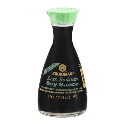 Kikkoman Soy Sauce - Less Sodium - Case Of 12 - 5 Oz. - Orca Market