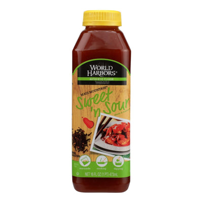 World Harbor Maui Mountain Hawaiian Style Sweet And Sour Sauce - Case Of 6 - 16 Fl Oz. - Orca Market