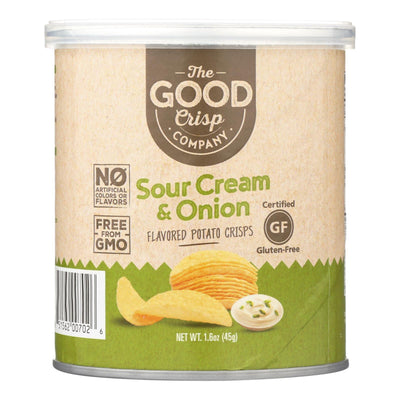 The Good Crisp Company Potato Crisps - Sour Cream And Onion - Case Of 12 - 1.6 Oz - Orca Market