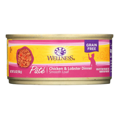 Wellness Pet Products Cat Food - Chicken And Lobster - Case Of 24 - 5.5 Oz. - Orca Market