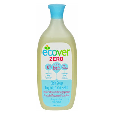 Ecover Dish Soap - Liquid - Zero - Fragrance Free - 25 Fl Oz - 1 Case - Orca Market