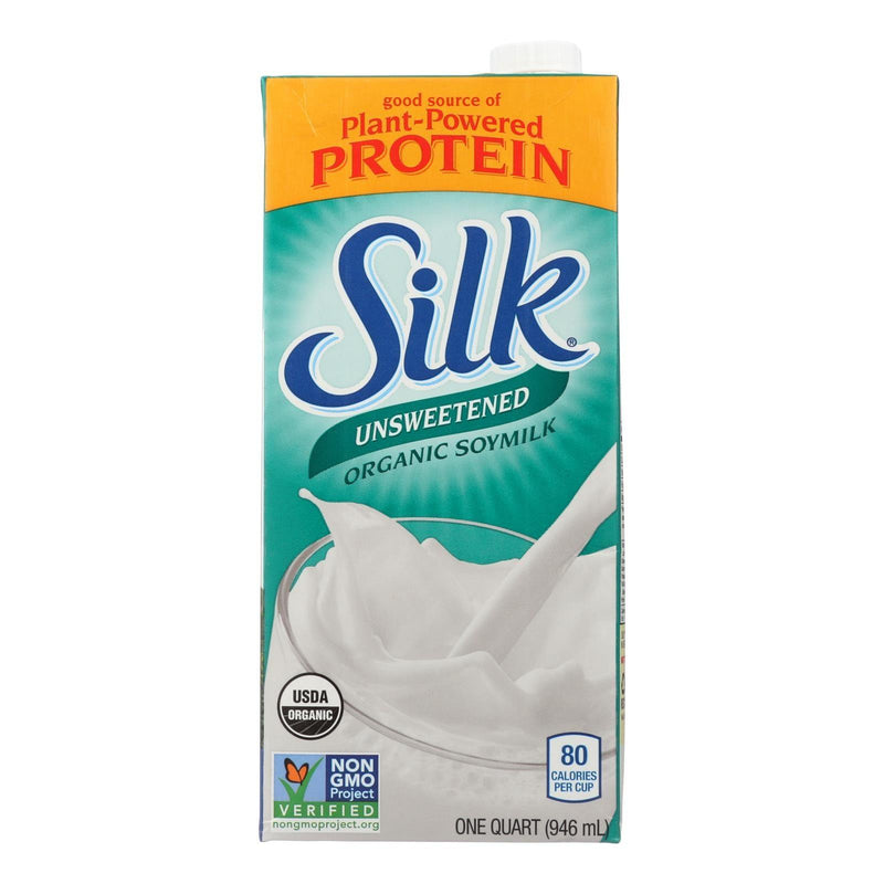 Silk Organic Soymilk - Unsweetened - Case Of 6 - 32 Fl Oz. - Orca Market