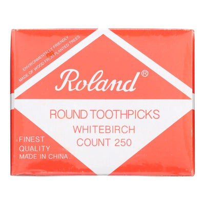 Roland Products - Toothpicks Round Birchwd - Case Of 48 - 25o Ct - Orca Market