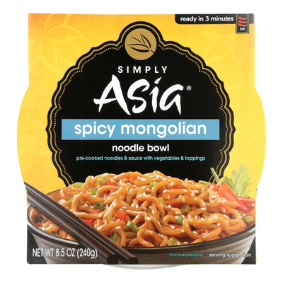 Simply Asia Spicy Mongolian Noodle Bowl - Case Of 6 - 8.5 Oz. - Orca Market