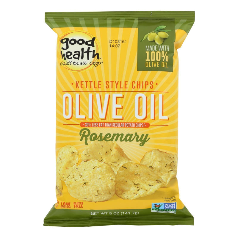 Good Health Kettle Chips - Olive Oil Rosemary - Case Of 12 - 5 Oz. - Orca Market