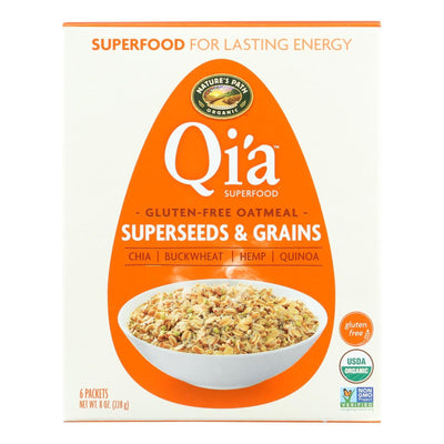 Nature's Path Organic Qi'a Superfood Hot Oatmeal - Superseeds And Grains - Case Of 6 - 8 Oz. - Orca Market