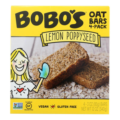 Bobo's Oat Bars - Oat Bar - Lemon Poppyseed - Case Of 6 - 4 Pk - Orca Market