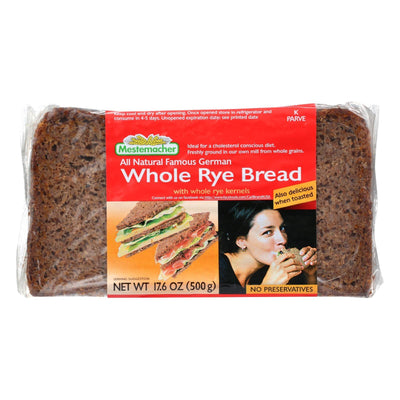 Mestemacher Bread Bread - Rye - Whole - 17.6 Oz - Case Of 12 - Orca Market