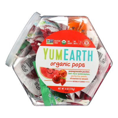 Yummy Earth Organic Lollipops Assorted Personal Bin - 6 Oz - Case Of 10 - Orca Market