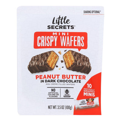 Little Secrets - Crispy Wafrs Dark Chocolate Pb - Case Of 6-3.5 Oz - Orca Market