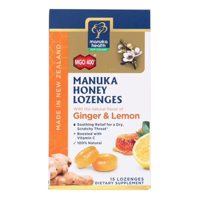 Manuka Health - Lozenges Honey Mgo 400+lem Ginger - 1 Each 1-15 Ct - Orca Market