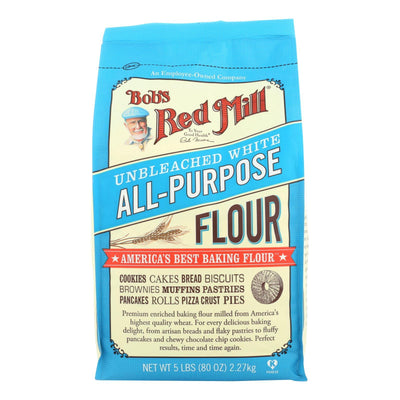 Bob's Red Mill - Unbleached White All-purpose Baking Flour - 5 Lb - Case Of 4 - Orca Market