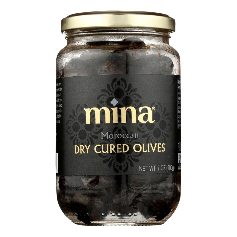 Mina - Olives Black Dry Cured - Case Of 6 - 7 Oz - Orca Market