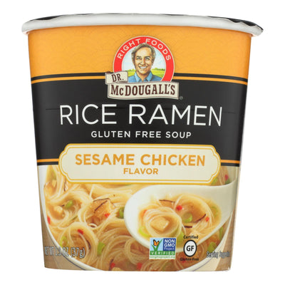 Dr. Mcdougall's Rice Noddle Asian Soup - Sesame Chicken - Case Of 6 - 1.3 Oz. - Orca Market