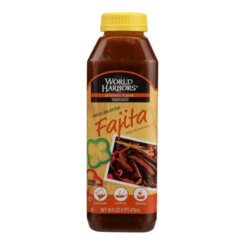 World Harbor Fajita Marinade And Sauce Mexican Style - Case Of 6 - 16 Fl Oz. - Orca Market