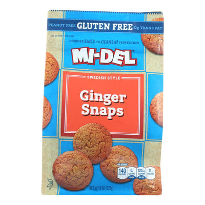 Midel Cookies - Ginger Snaps - Case Of 8 - 8 Oz - Orca Market