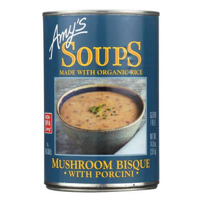 Amy's - Mushroom Bisque With Porcini - Case Of 12 - 14 Oz - Orca Market