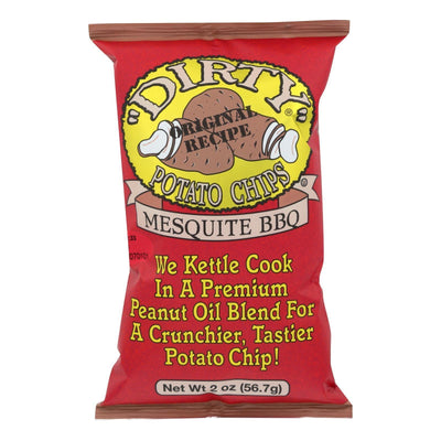 Dirty Chips - Potato Chips - Mesquite Bbq - Case Of 25 - 2 Oz. - Orca Market