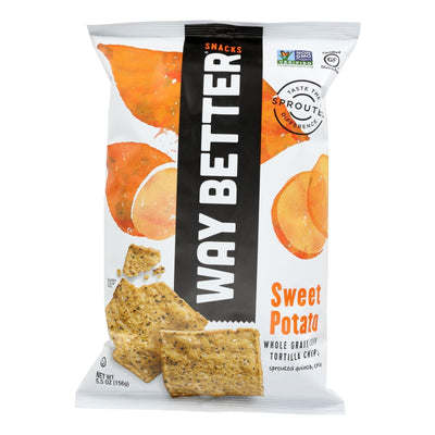 Way Better Snacks Tortilla Chips - Sweet Potato - Case Of 12 - 5.5 Oz. - Orca Market