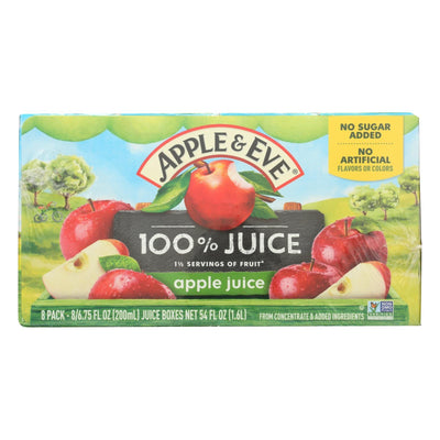 Apple And Eve 100 Percent Apple Juice - Case Of 6 - 40 Bags - Orca Market