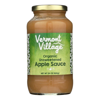 Vermont Village Organic Applesauce - Unsweetened - Case Of 6 - 24 Oz. - Orca Market