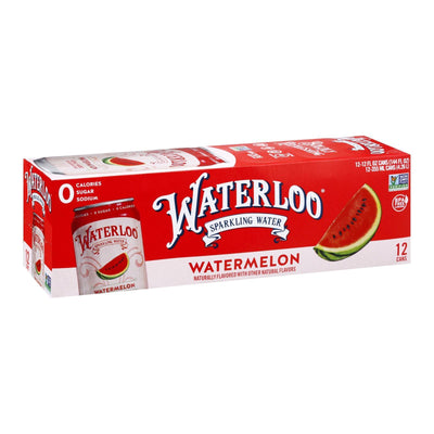 Waterloo's Watermelon Sparkling Water - Case Of 2 - 12/12 Fz - Orca Market