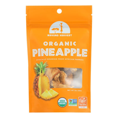 Mavuno Harvest Gluten - Free Dried Pineapple - Case Of 6 - 2 Oz. - Orca Market