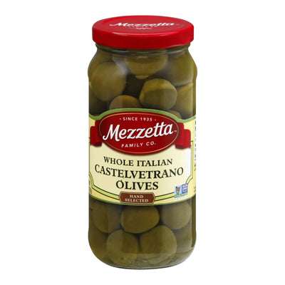 Mezzetta Italian Castelvetrano Whole Green Olives - Case Of 6 - 10 Oz. - Orca Market