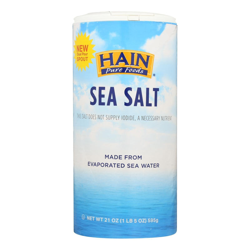 Hain Sea Salt - Case Of 8 - 21 Oz - Orca Market