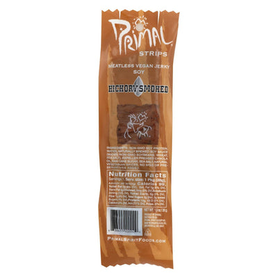 Primal Strips Vegan Jerky - Meatless - Soy - Hickory Smoked - 1 Oz - Case Of 24 - Orca Market