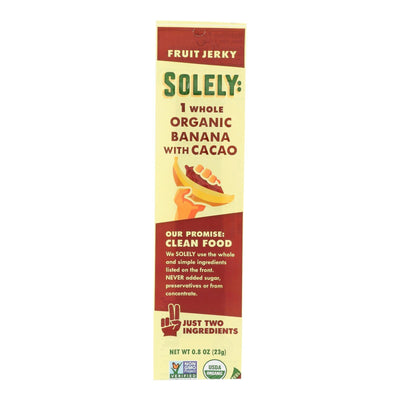 Solely Fruit - Fruit Jerky Banana Coco - Case Of 12 - .8 Oz - Orca Market