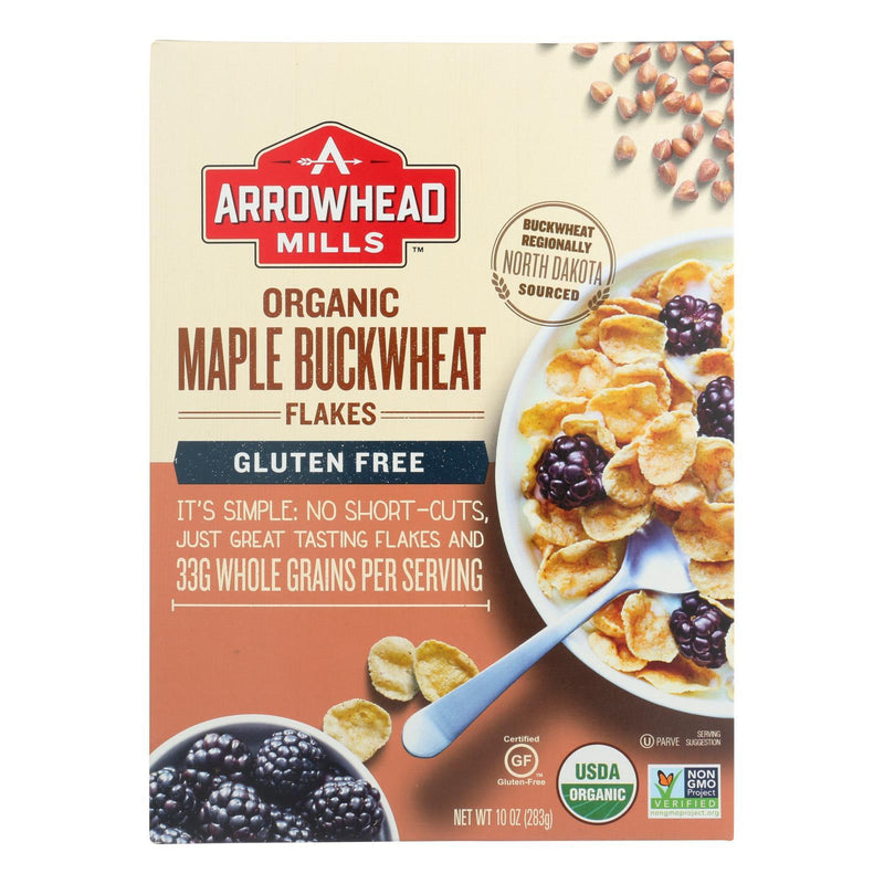 Arrowhead Mills - Cereal - Maple Buckwheat Flakes - Case Of 6 - 10 Oz. - Orca Market