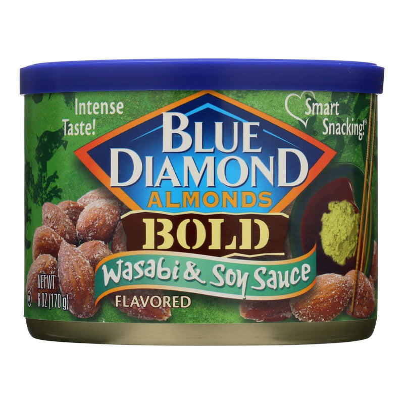 Blue Diamond Bold Wasabi & Soy Almonds - Case Of 12 - 6 Oz - Orca Market