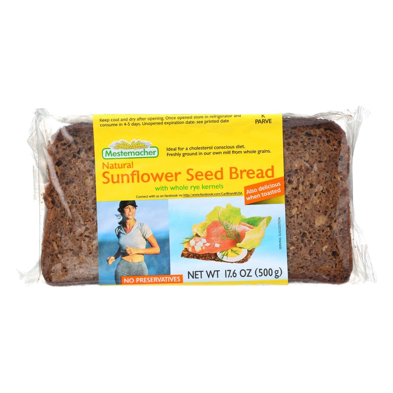 Mestemacher Bread Bread - Sunflower Seed - 17.6 Oz - Case Of 12 - Orca Market