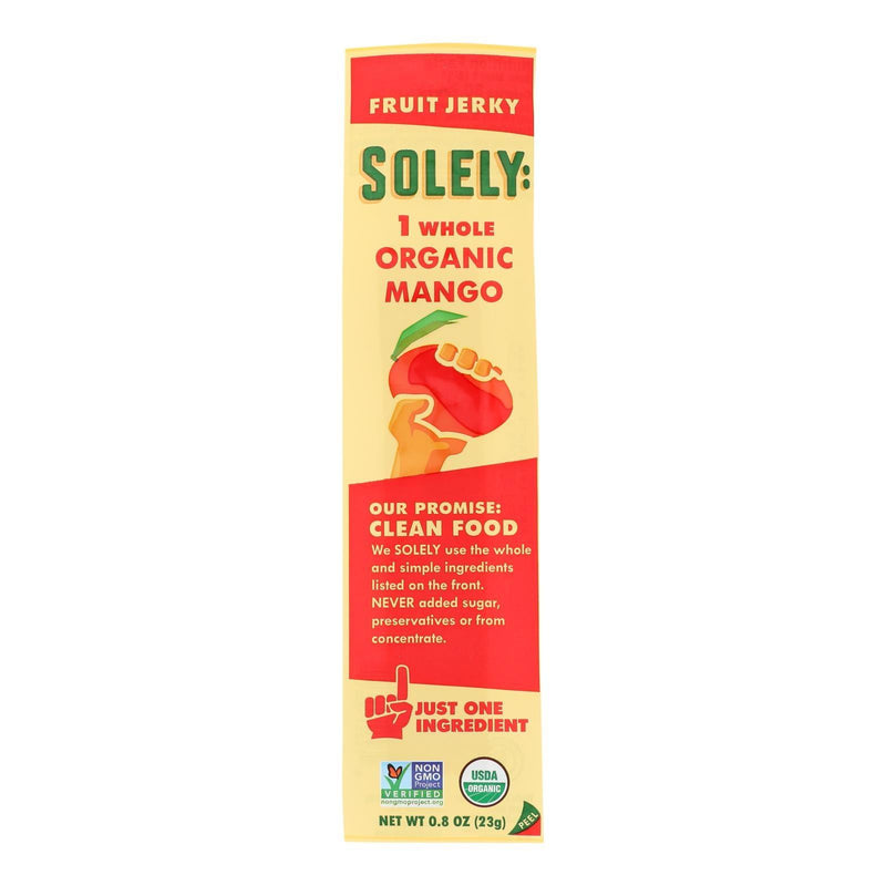 Solely Fruit - Fruit Jerky Mango - Case Of 12 - .8 Oz - Orca Market