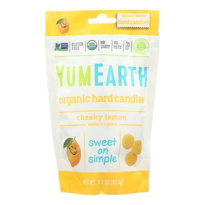 Yumearth Organics Organic Lemon Drops - Cheeky Lemon - 3.3 Oz - Case Of 6 - Orca Market