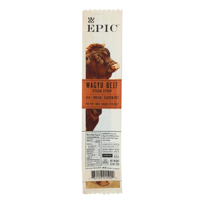 Epic - Strips - Wagyu Beef Steak - Case Of 20 - .8 Oz - Orca Market