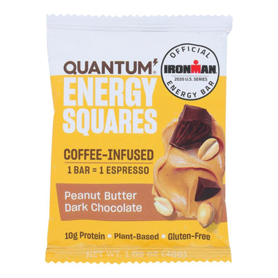 Quantum Energy Squares - Bar Peanut Butter Dark Choc - Cs Of 8-1.69 Oz - Orca Market