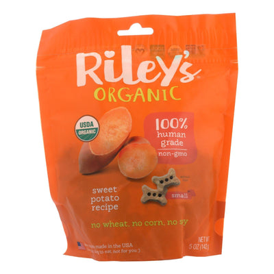 Riley's Organics Organic Dog Treats, Sweet Potato Recipe, Small - Case Of 6 - 5 Oz - Orca Market