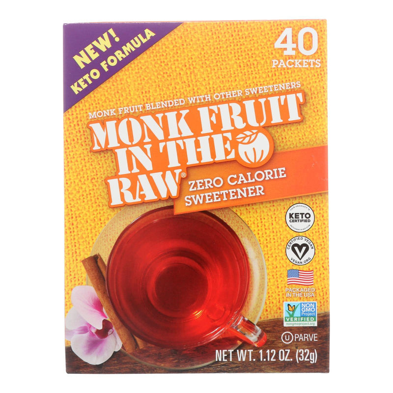 Monk Fruit In The Raw - Sweetner Monk Fruit N Raw Keto - Case Of 8-40 Pkt - Orca Market